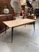 Old fir table with Tolix legs.