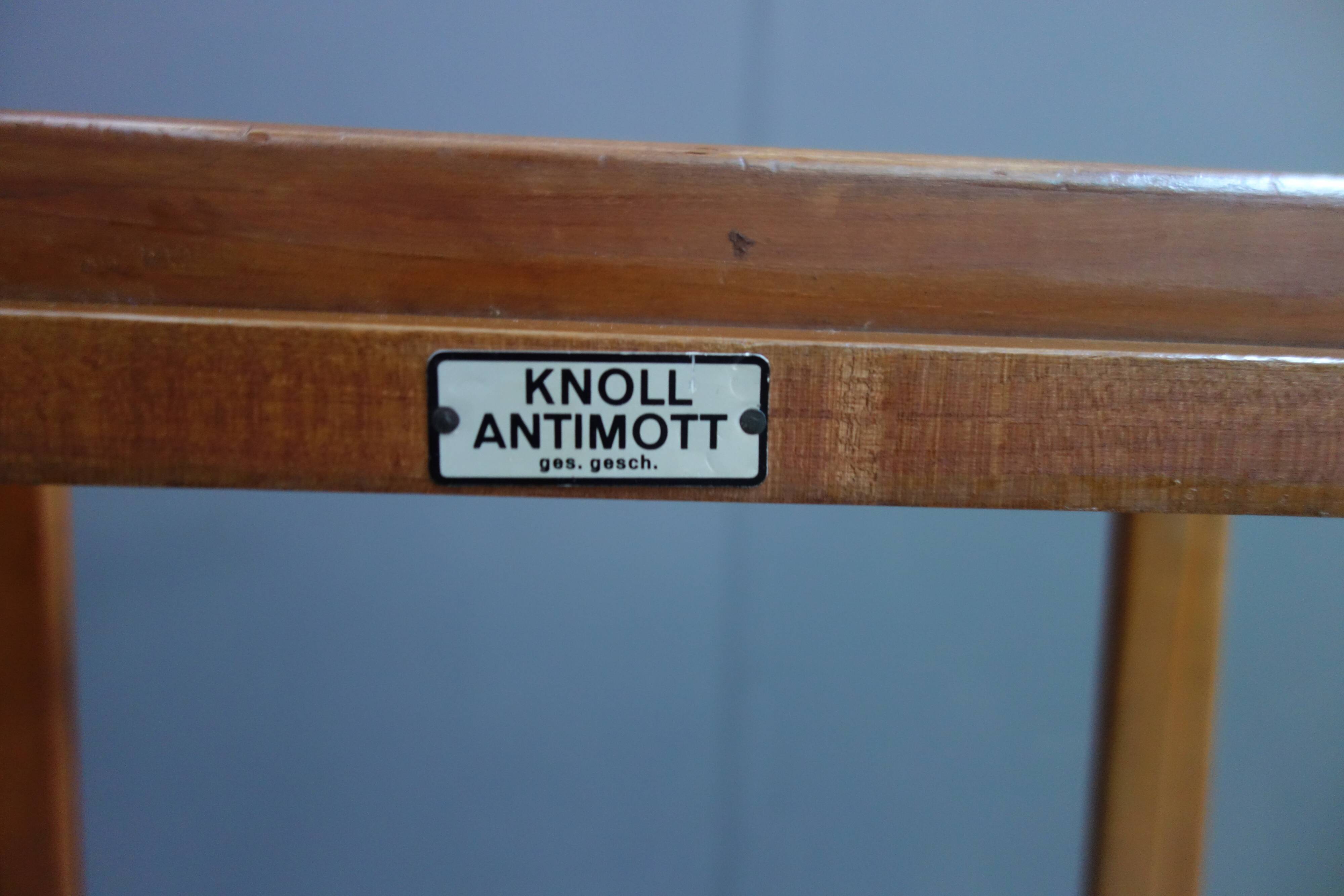 Fauteuil Knoll Antimot bleues années 1960