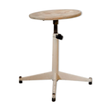 Industrial Cream Stool