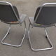 Duo of vintage cantilever chairs
