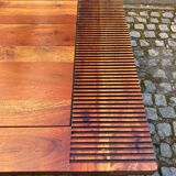 Extendable dining table in solid acacia 190cm