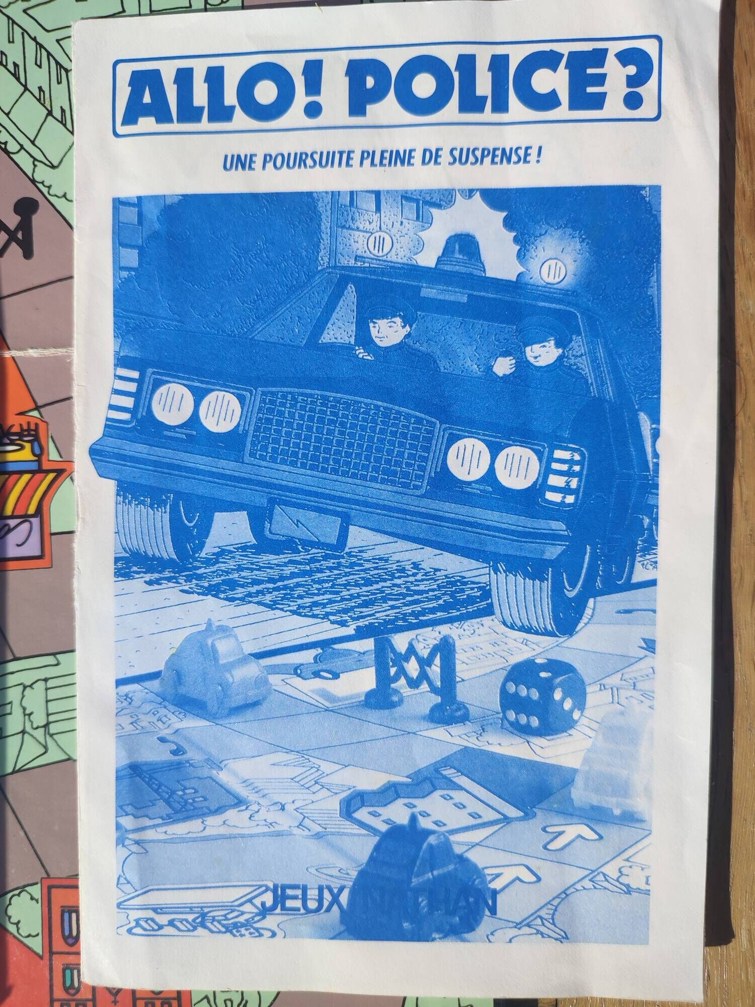 Vintage board game Allo Police? Nathan 1988 Complete