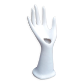 Soliflore vintage porcelaine blanche années 70