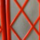 Miroir triptyque plastique orange