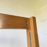 Bookcase on solid beech legs from the 80s