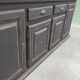 Old cabinet 4 doors 2 drawers in solid oak