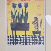 Eliza Kopec, Primavera, 1990s, Lithograph, Framed