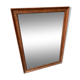 Miroir XIX/XX finition rouge