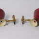 Pair diabolo bordeaux in dating from the 50s wall light