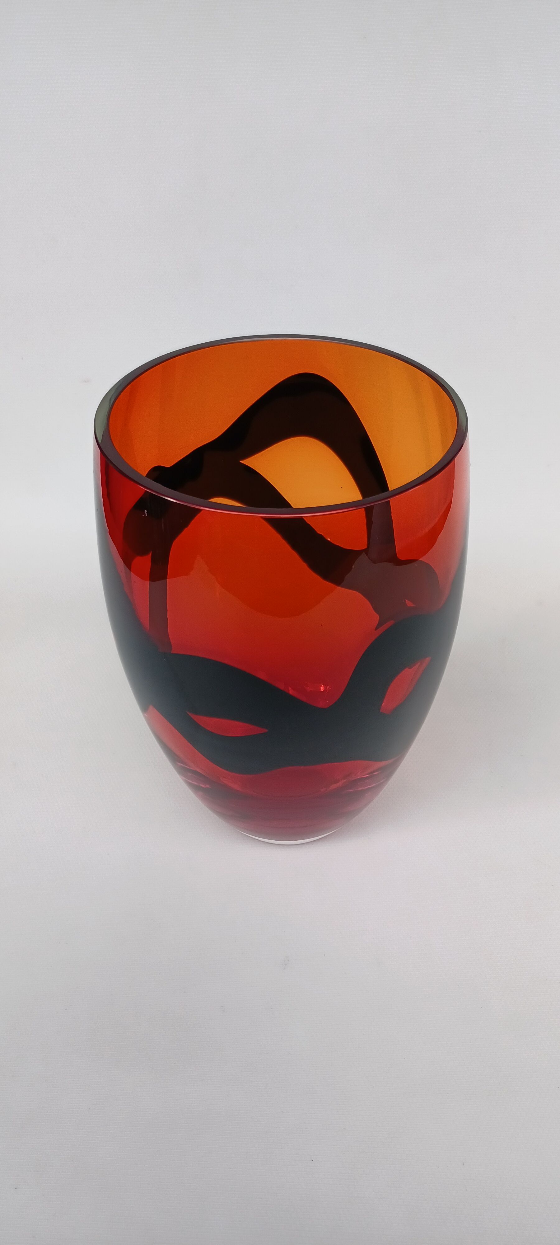 Glass vase by Livio Seguso. Murano, 70s.