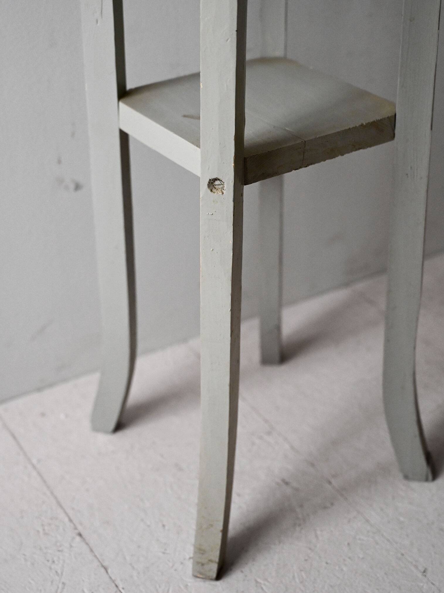 Vintage Swedish Painted Wood Pedestal