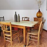 Set table and chairs bistro antique