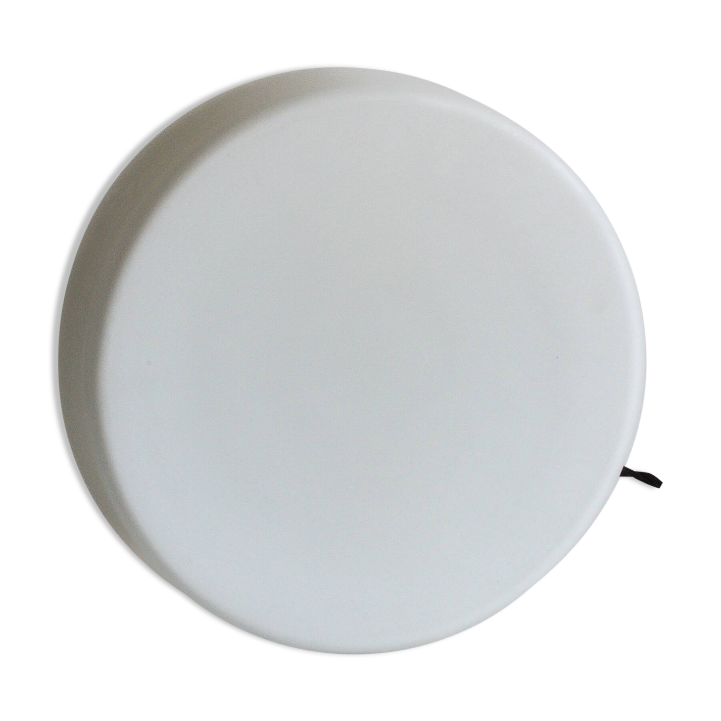 Wall or ceiling light in matt white opaline, 60s/70s