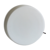Wall or ceiling light in matt white opaline, 60s/70s