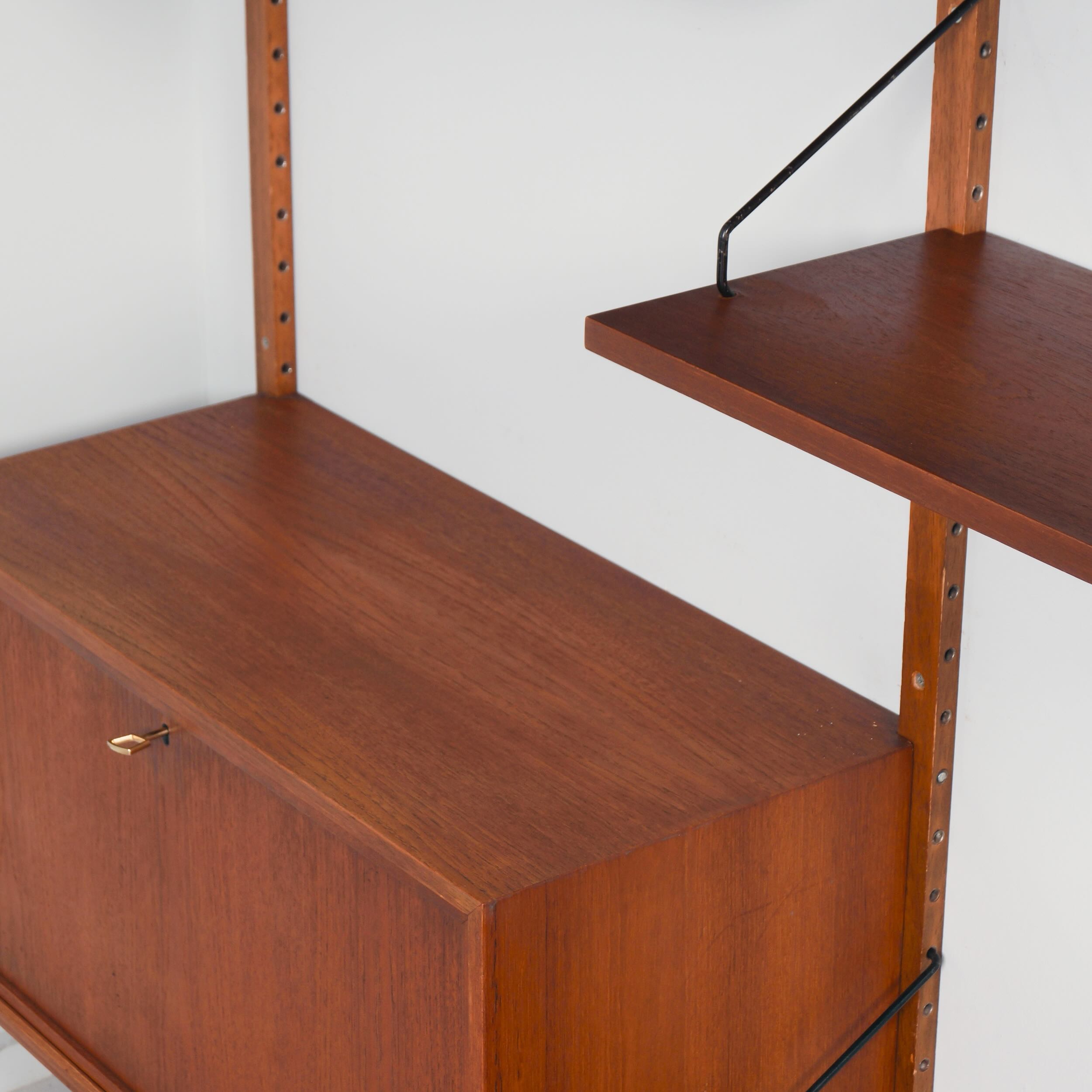 Royal System wall unit by Poul Cadovius for Cado, Denmark, 1960s – 17 pieces