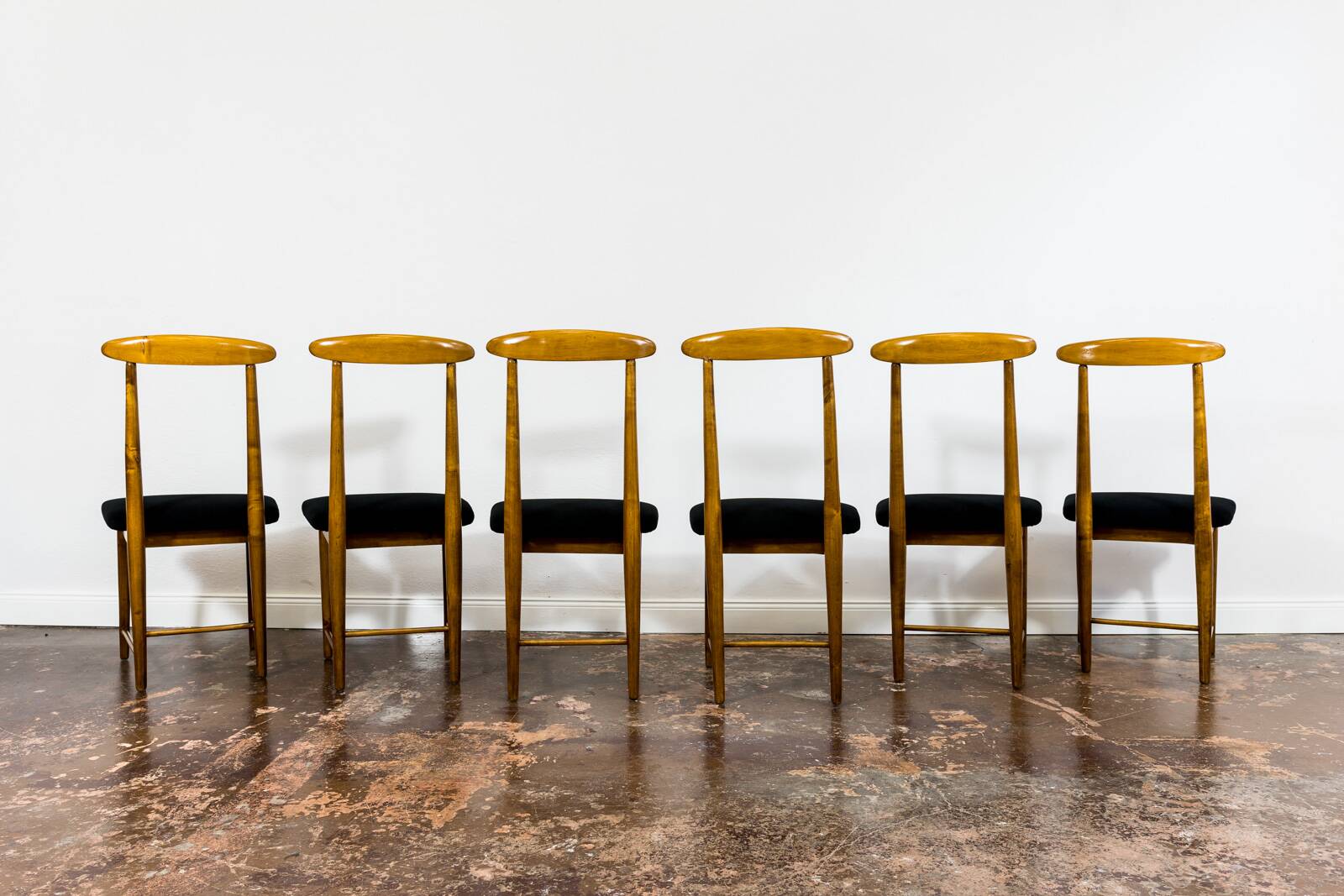 Mid Century Dining Chairs By Bernard Malendowicz, Poland, 1960s, Set Of 6