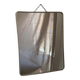 Silver-plated wall-mounted barber mirror
