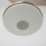 Brass and glass chandelier by Valasske Mezirici, 1970's