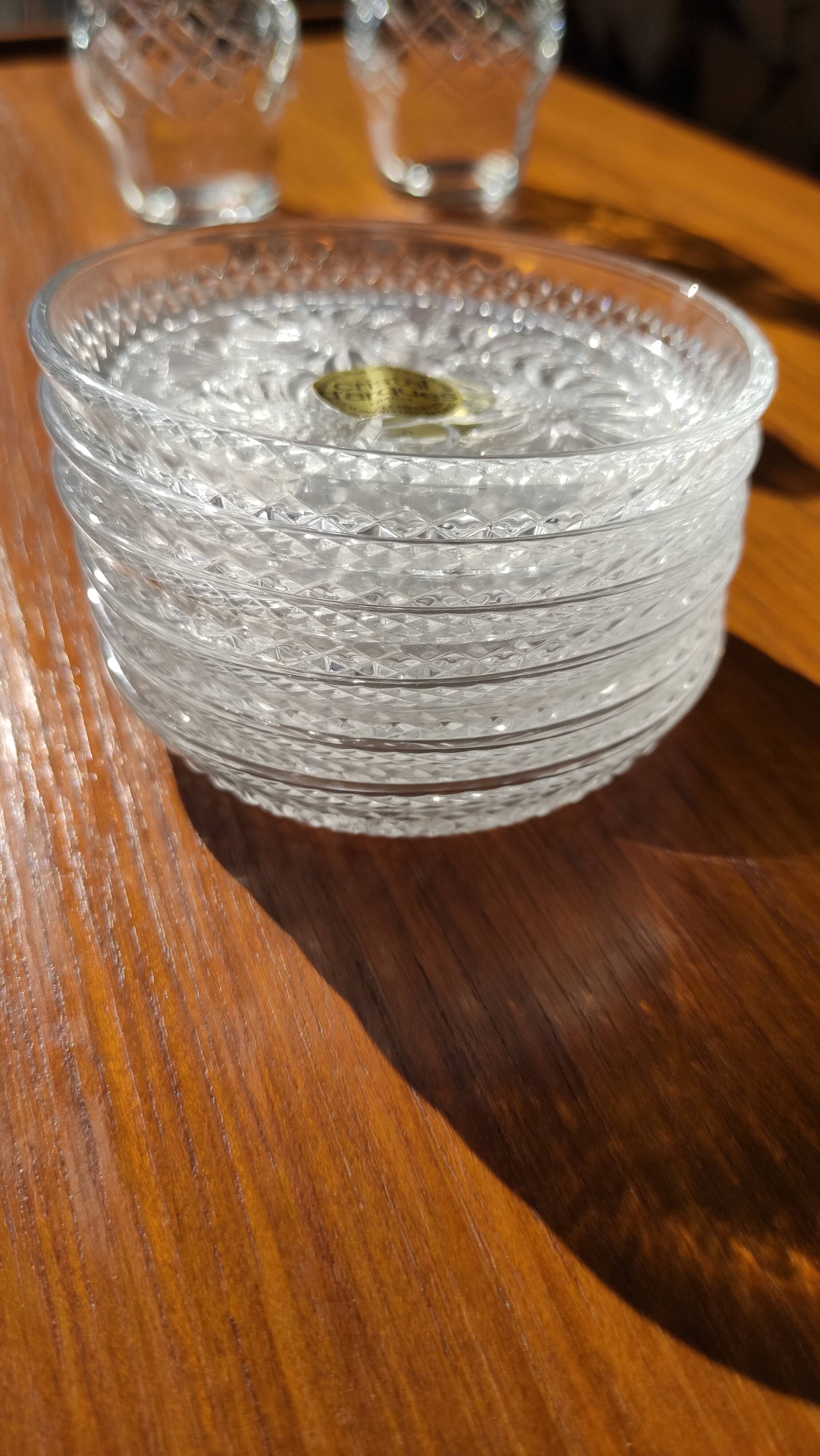 Vintage crystal coaster