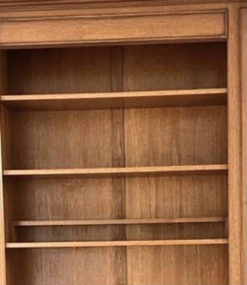 Large wooden library, large dressing room