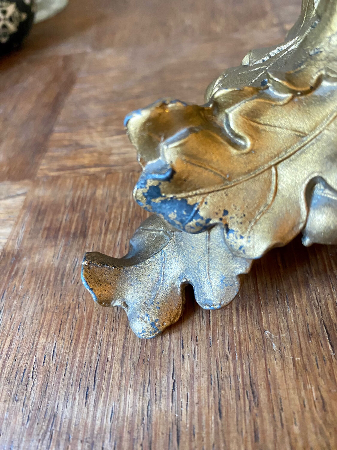 Late 19th century spelter candle holder