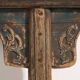 Antique Asian bench in navy blue tones (c.1870)