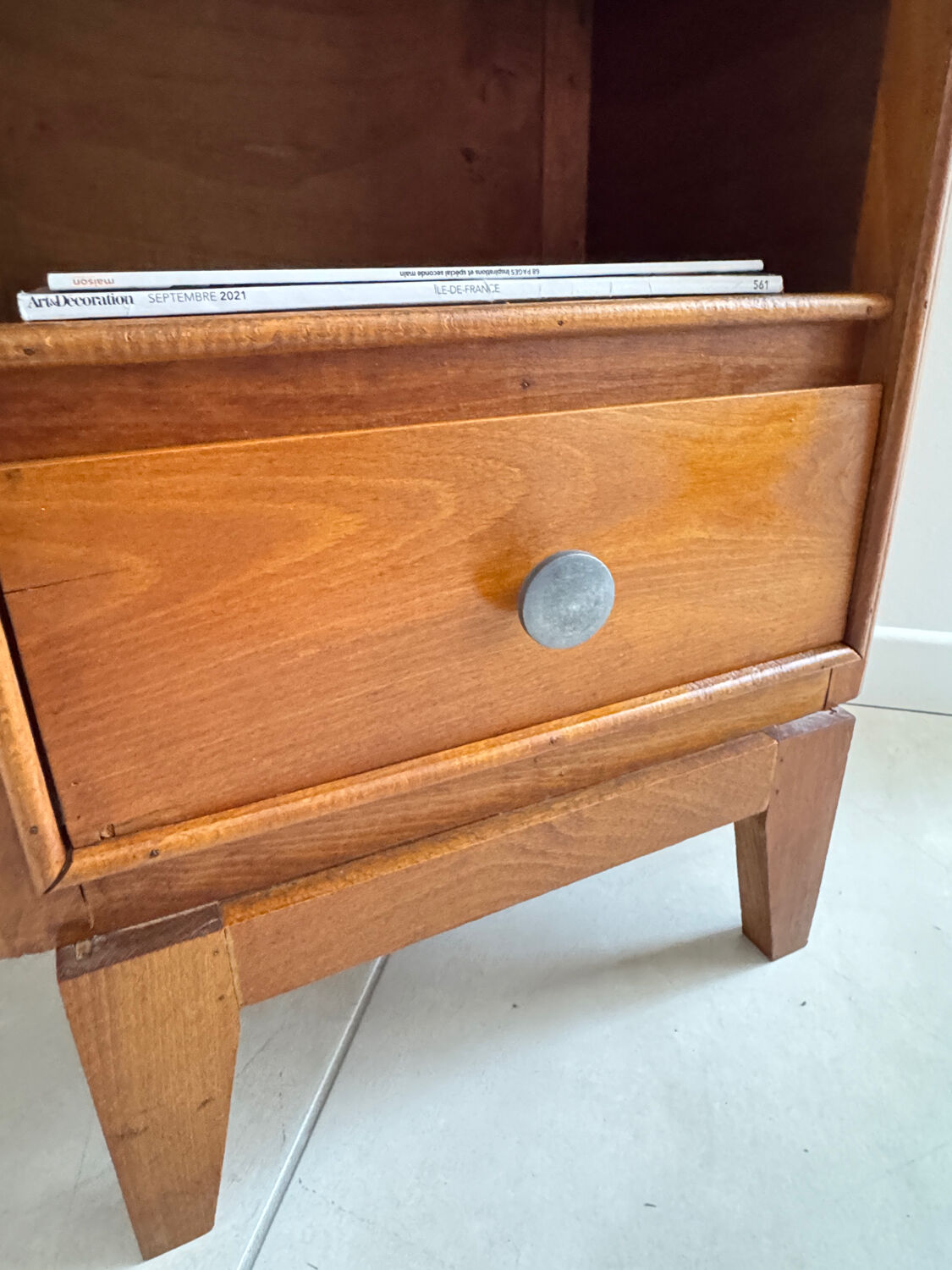 Antique vintage bedside table