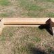 Bancs de ferme en peuplier