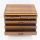 Walnut chest of drawers by Gianfranco Frattini for Bernini.