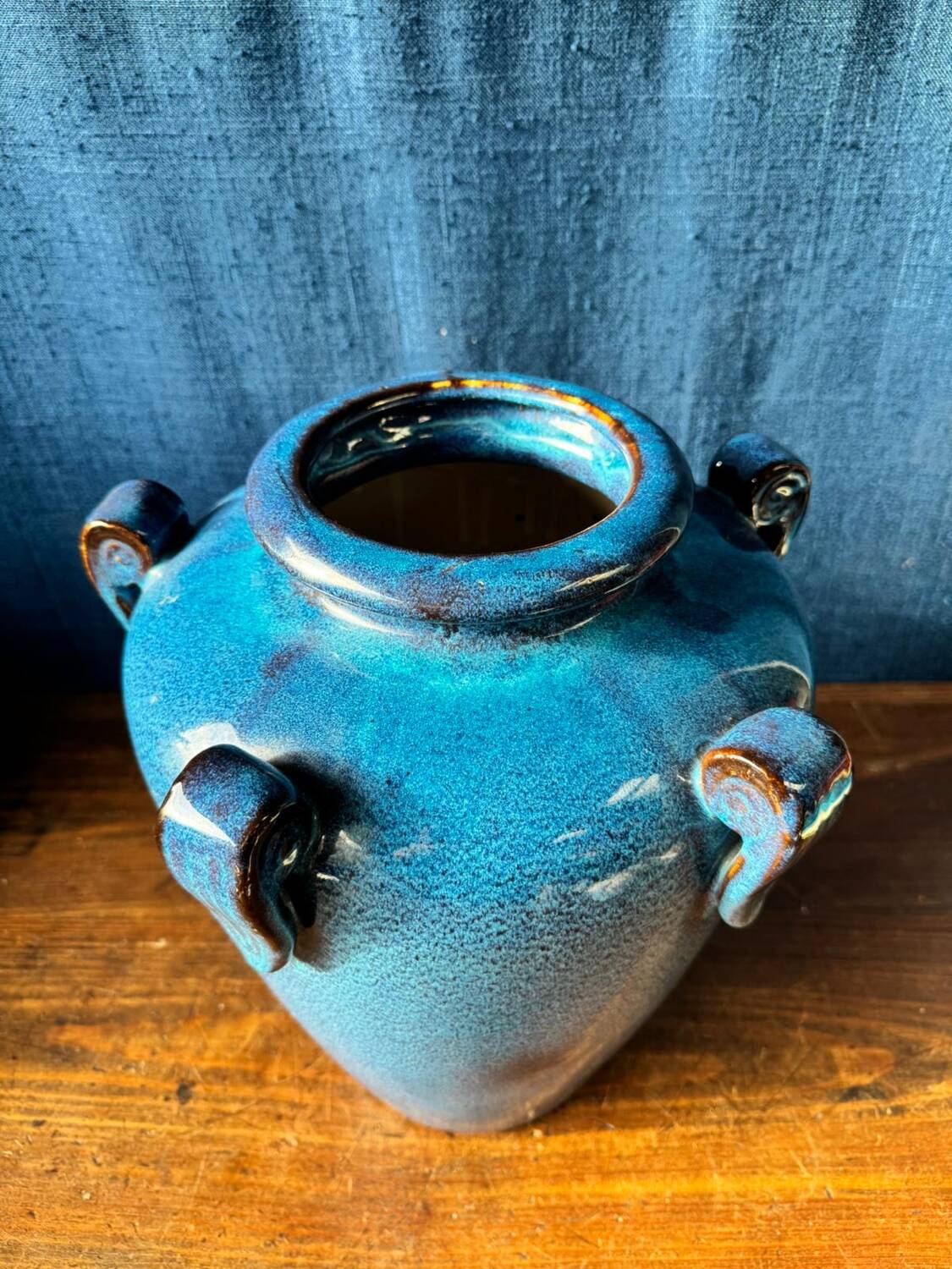 Large antique glazed vase. Art Deco inspired – 1950s/60s