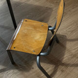 Vintage early childhood school table and chair.