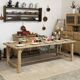 large solid oak farmhouse table