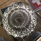 Chiseled glass ashtray