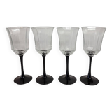 Vintage White Wine Glasses, 1970s