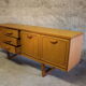 Enfilade scandinave en bois blond 1960