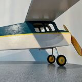 Avion en bois, jouet vintage, années 70