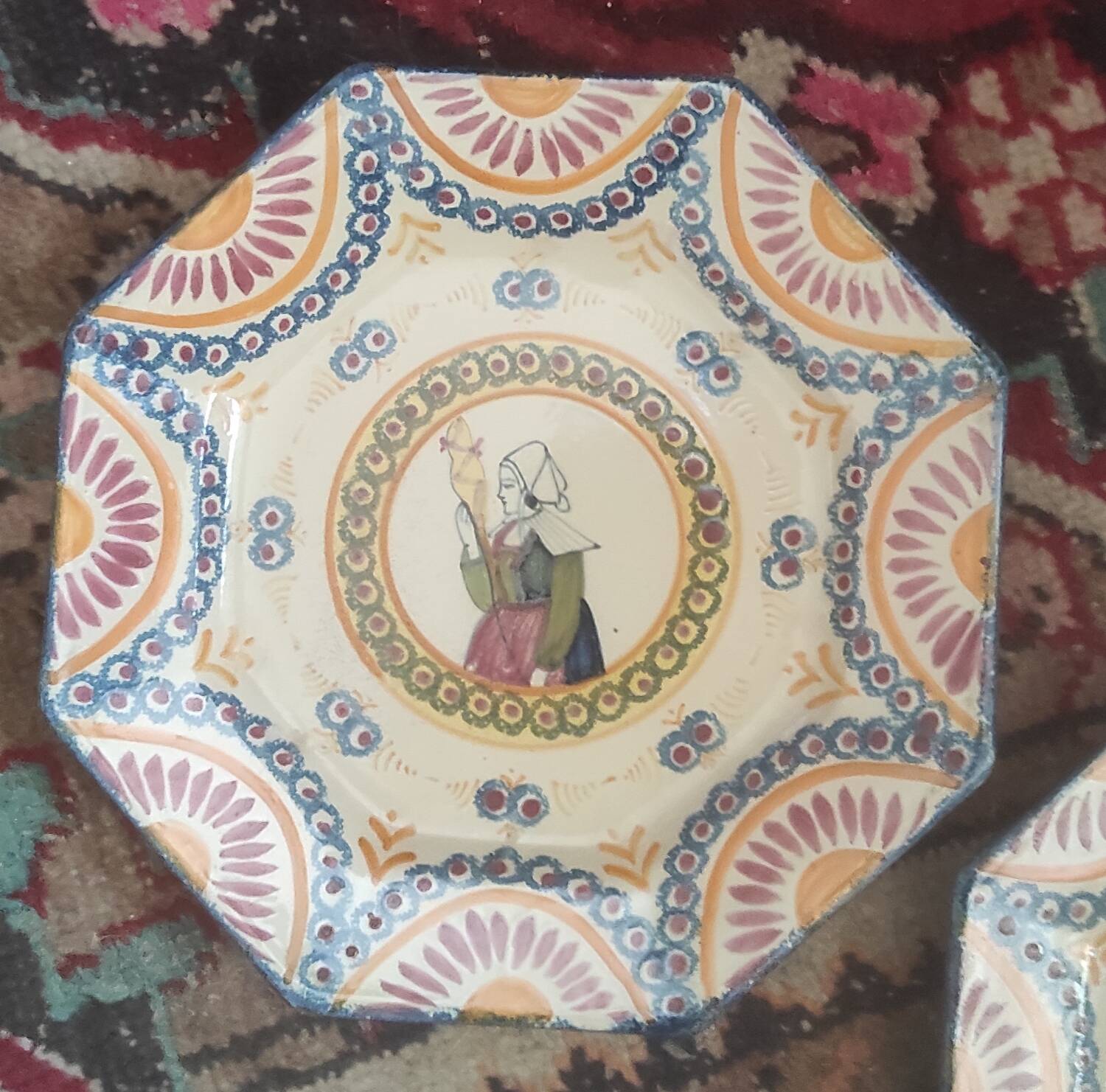 Two Henriot Quimper plates