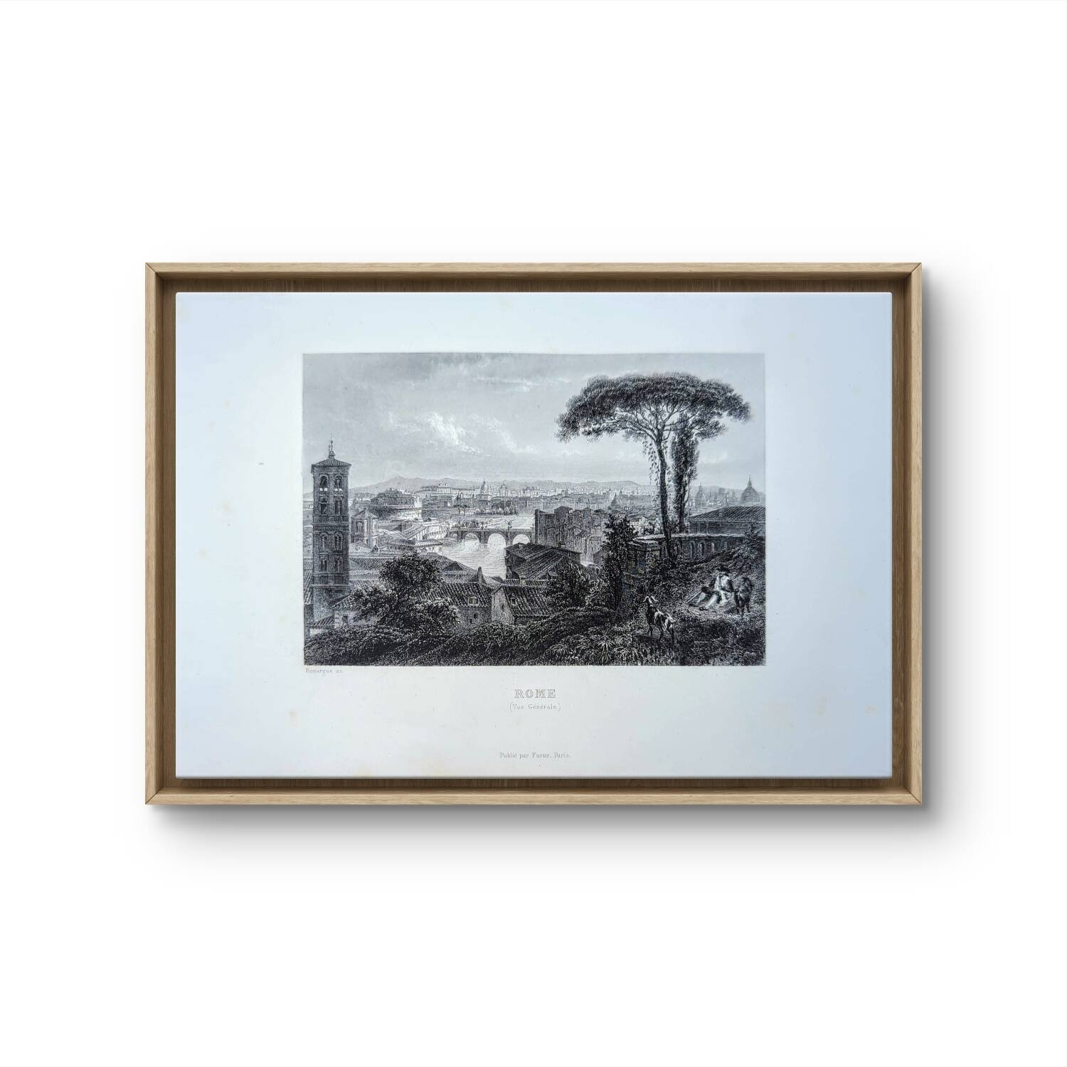 Gravure de Rome, 1841
