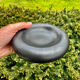 Black vintage petroleum ceramic cup Francois Chatain