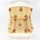 Fauteuil en bois avec des fleurs, années 80