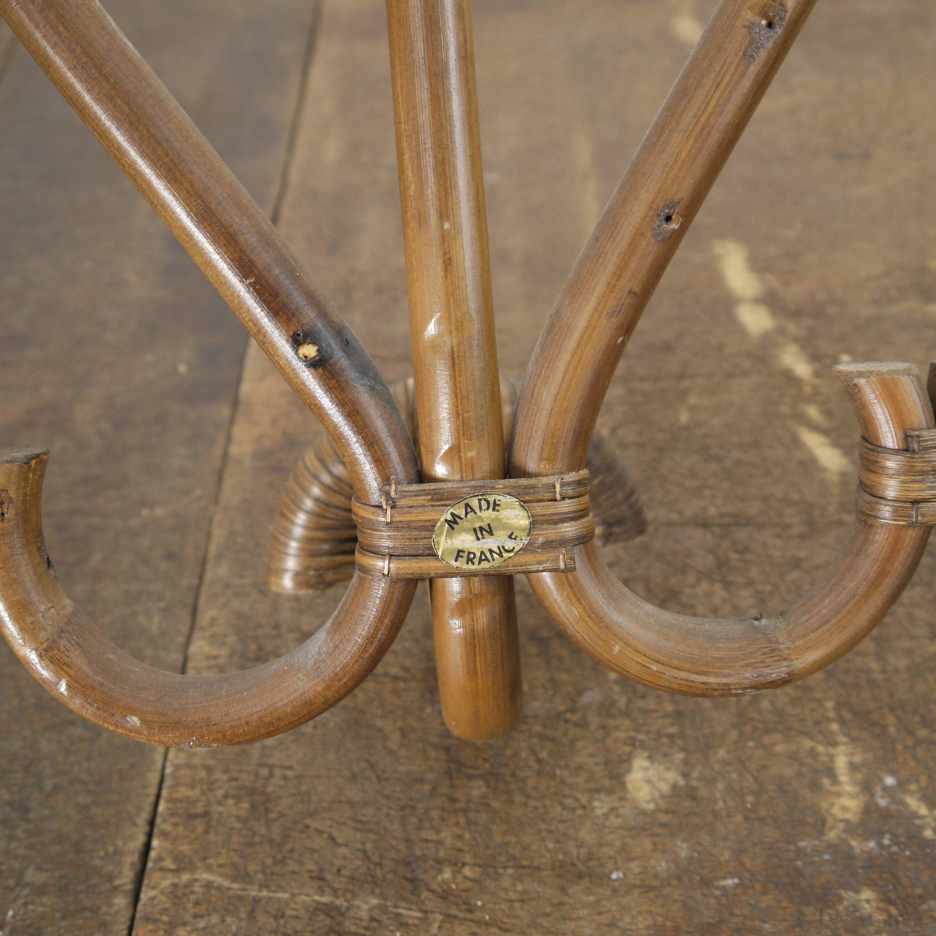 Rattan coat hanger