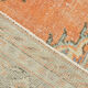 Coral orange 62s vintage rug, 226x331cm