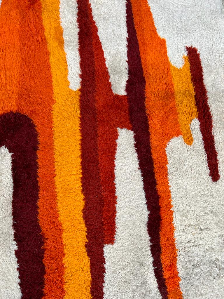 Large scandinavian wool carpet circa 1970 dimensions 300 x 200 cm