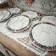 Lot de 6 assiettes à fondue Villeroy & Boch style Acapulco