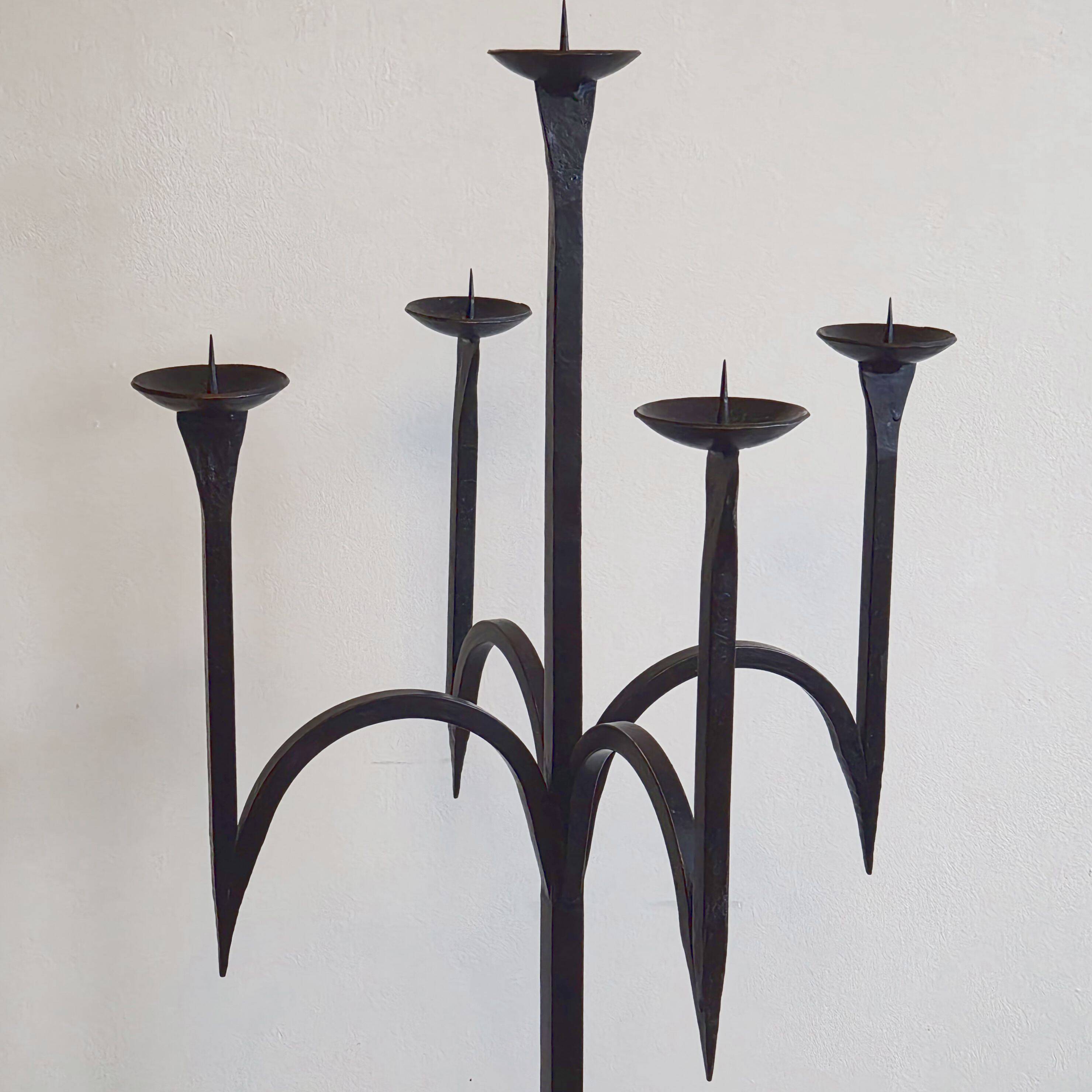 Vintage brutalist candlestick 1970