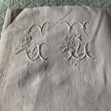 Drap ancien métis brodé ge
