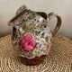 Pitcher Vallauris rose decoration