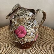 Pichet Vallauris décor de roses