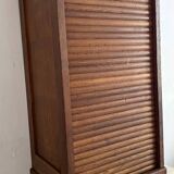1940s filing cabinet with curtain