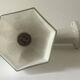 Art Deco wall light in ceramic and opaline.